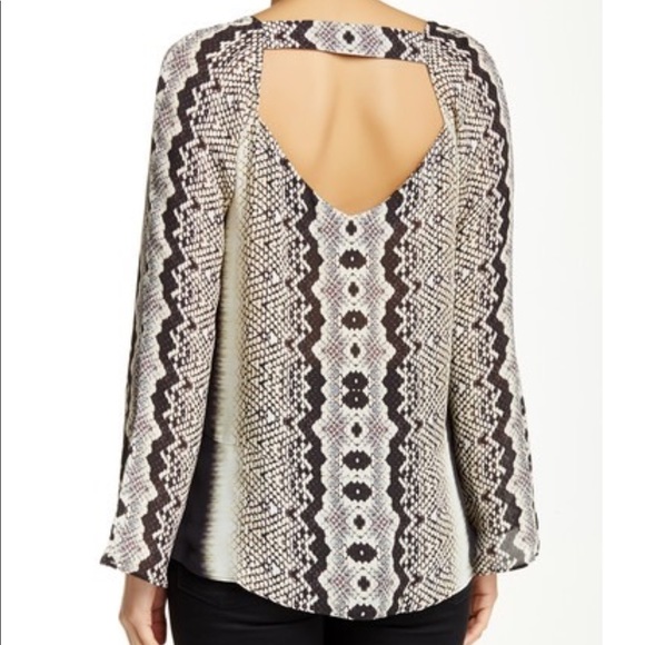 Nicole Miller Artelier Anaconda Silk Blouse Sz:M - Picture 4 of 6